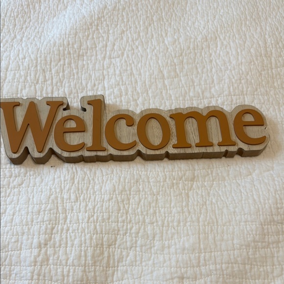 Other - Gold Welcome Sign - Home Accent